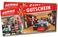 gamma Gutschein - die Geschenkidee, die immer passt!